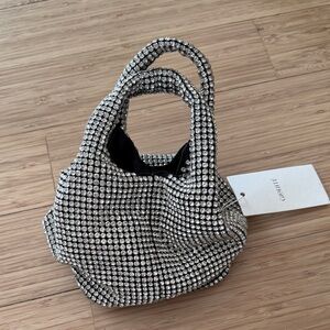 Giarite Brilly Silver Crystal Handbag